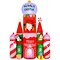 Edge Collections - 45.25" x 118" - Multicolor - Joyful Candy Castle Inflatable for Christmas Display - 1 Piece